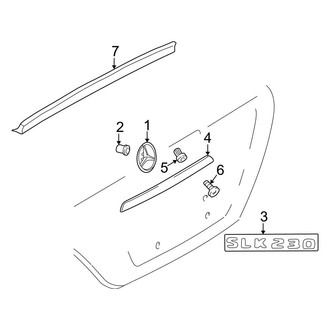 Mercedes-Benz OE - Trunk Lid - Exterior Trim