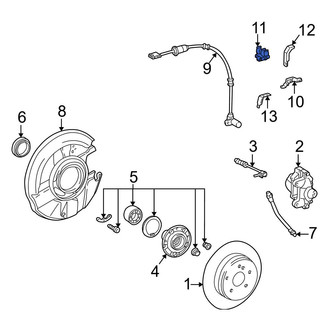 Mercedes-Benz OE - Front ABS Wheel Speed Sensor Bracket
