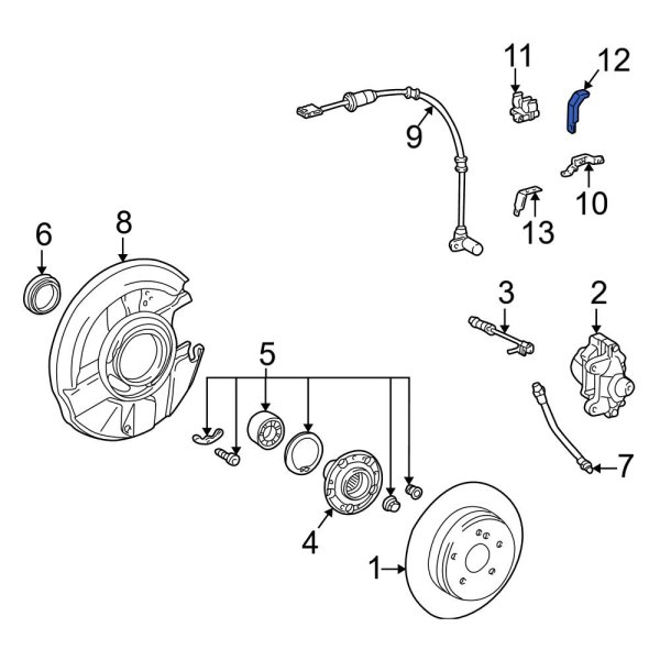 ABS Wheel Speed Sensor Bracket