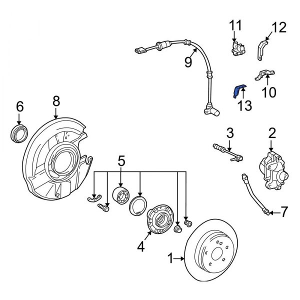ABS Wheel Speed Sensor Bracket