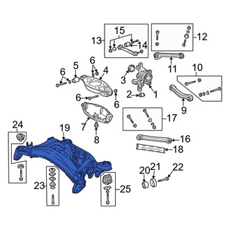 Mercedes-Benz OE - Rear Suspension Subframe Crossmember