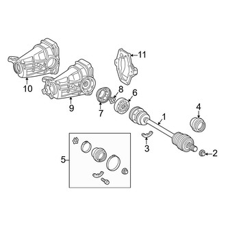 Mercedes-Benz OE - Rear Suspension - Axle Components