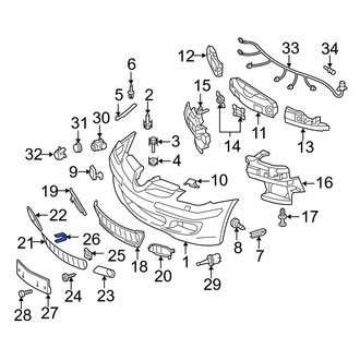 Mercedes-Benz OE - Grille Retainer