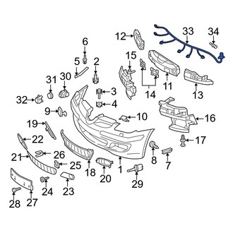 Mercedes-Benz OE - Front Parking Aid System Wiring Harness