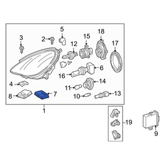 Mercedes-Benz OE - Front Headlight Control Module