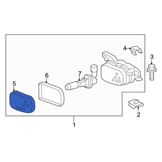 Mercedes-Benz OE - Front Right Fog Light Lens