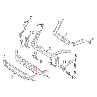 Mercedes-Benz OE - Radiator Support