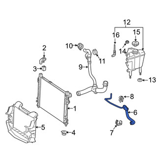 Mercedes-Benz OE - Upper Radiator Coolant Hose