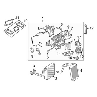Mercedes-Benz OE - Air Conditioner & Heater - Evaporator & Heater Components