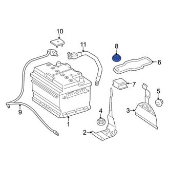 Mercedes-Benz OE - Rear Suspension Stabilizer Bar Link Nut