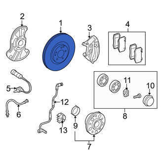 Mercedes-Benz OE - Front Disc Brake Rotor