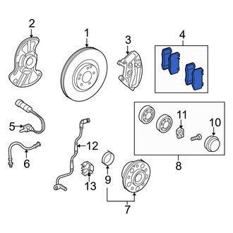 Mercedes-Benz OE - Front Disc Brake Pad Set