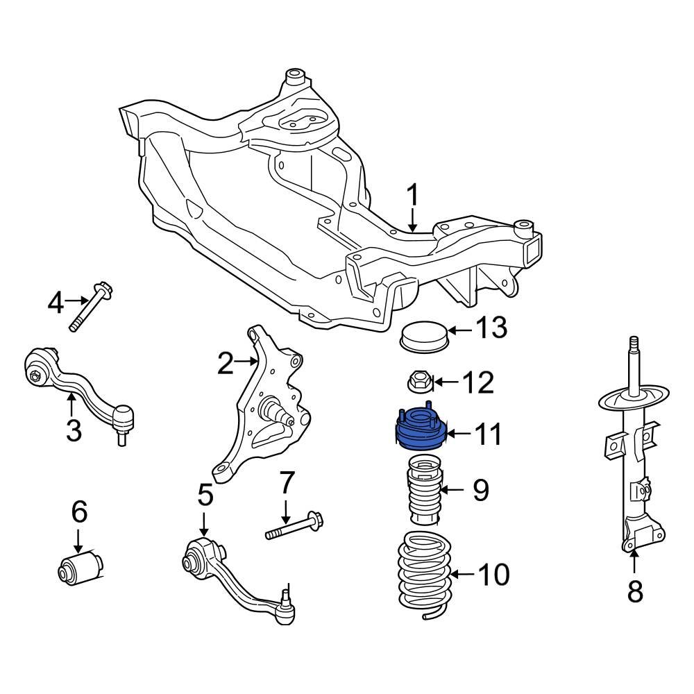 Mercedes-benz Oe 1713200073 - Front Suspension Strut Mount