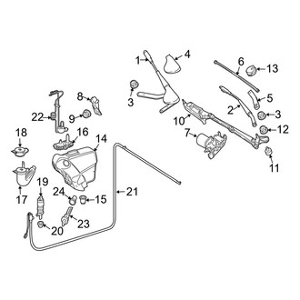 Mercedes-Benz OE - Windshield - Wiper & Washer Components
