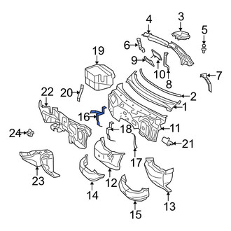 Mercedes-Benz OE - Right Cowl Bracket