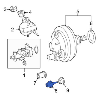 Mercedes-Benz OE - Brake Fluid Pressure Sensor