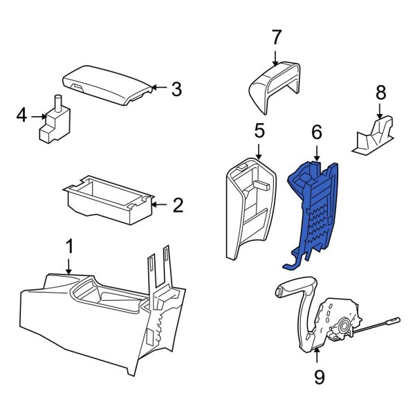 Console Armrest Cover Bracket