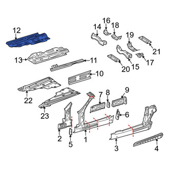Mercedes-Benz OE - Front Right Upper Floor Pan
