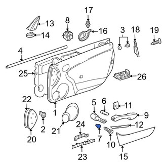Mercedes-Benz OE - Door Interior Trim Panel Cap