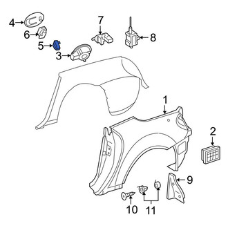 Mercedes-Benz OE - Fuel Door Spring