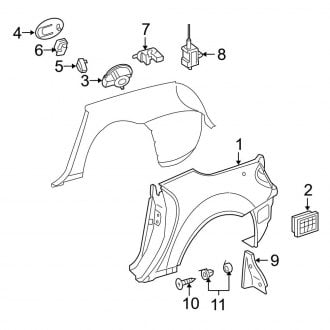 2008 Mercedes SLK Class OEM Quarter Panels & Parts — CARiD.com