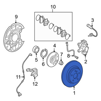 Mercedes-Benz OE - Rear Disc Brake Rotor