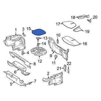 Mercedes-Benz OE - Rear Spare Tire Compartment Cover