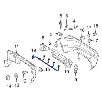 Mercedes-Benz OE - Rear Parking Aid System Wiring Harness