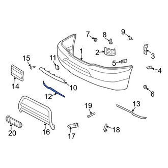 Mercedes-Benz OE - Front Right Spoiler