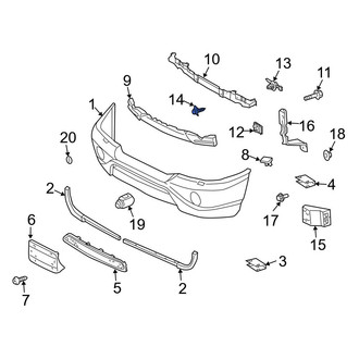 Mercedes-Benz OE - Front Bumper Impact Absorber Clip