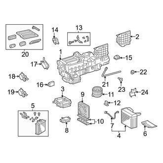 Mercedes-Benz OE - Air Conditioner & Heater - Evaporator & Heater Components