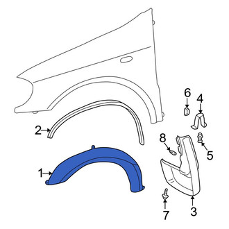 Mercedes-Benz OE - Front Left Fender Flare