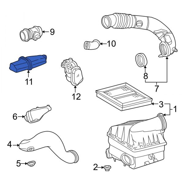 MercedesBenz OE 1121400087 Engine Air Intake Resonator