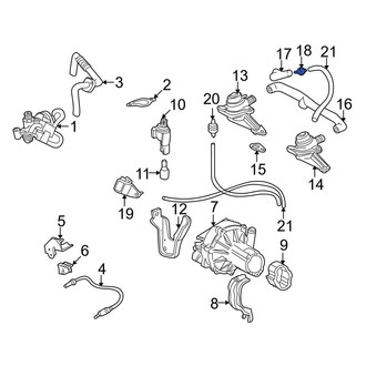 Mercedes-Benz OE - Secondary Air Injection Pump Hose Adapter