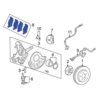 Mercedes-Benz OE - Front Disc Brake Pad Set