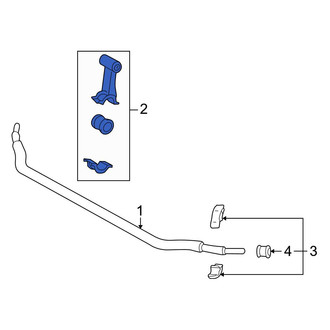 Mercedes-Benz OE - Front Left Suspension Stabilizer Bar Bracket