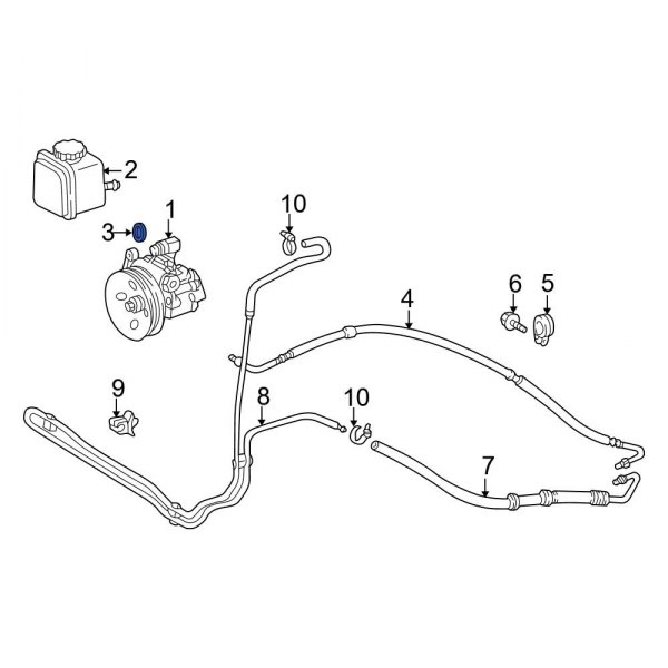 Power Steering Reservoir Cap Seal