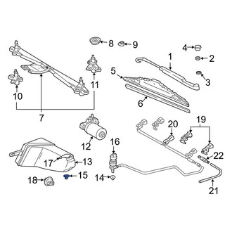 Mercedes-Benz OE - Windshield Washer Pump Grommet