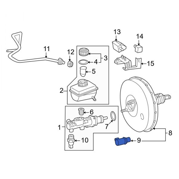 Power Brake Booster Vacuum Sensor