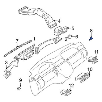 Mercedes-Benz OE - Front Right Outer Windshield Defroster Nozzle
