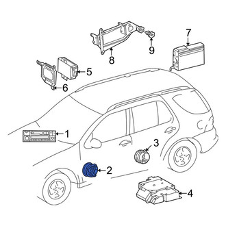 Mercedes-Benz OE - Front Left Lower Speaker