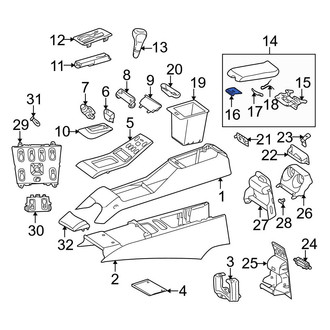 Mercedes-Benz OE - Console Lid Striker