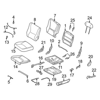 Mercedes-Benz OE - Seats & Tracks - Rear Seat Components (3rd Row Seat)
