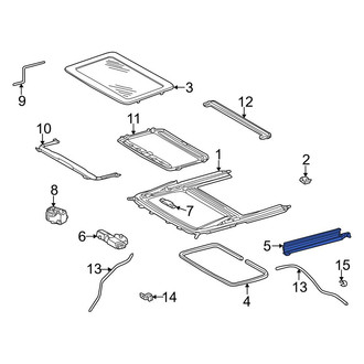 Mercedes-Benz OE - Right Sunroof Molding