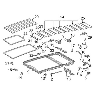 Mercedes-Benz OE - Roof - Sunroof (Panorama Roof)
