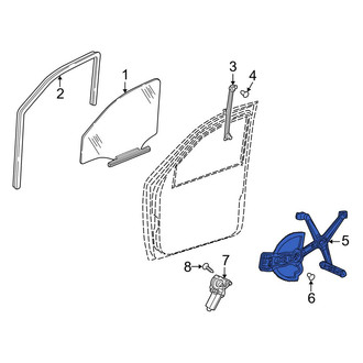 Mercedes-Benz OE - Rear Left Window Regulator