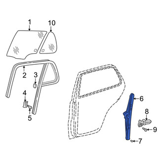 Mercedes-Benz OE - Rear Right Window Regulator