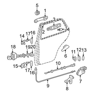 Mercedes-Benz OE - Rear Door - Lock & Hardware