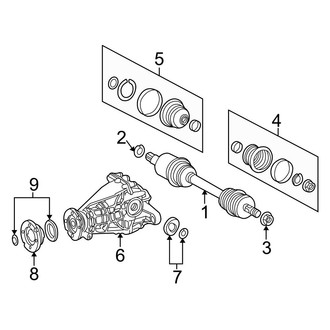 Mercedes-Benz OE - Rear Suspension - Axle Housing