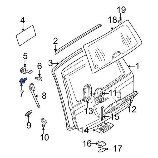 Liftgate Hinge Bolt